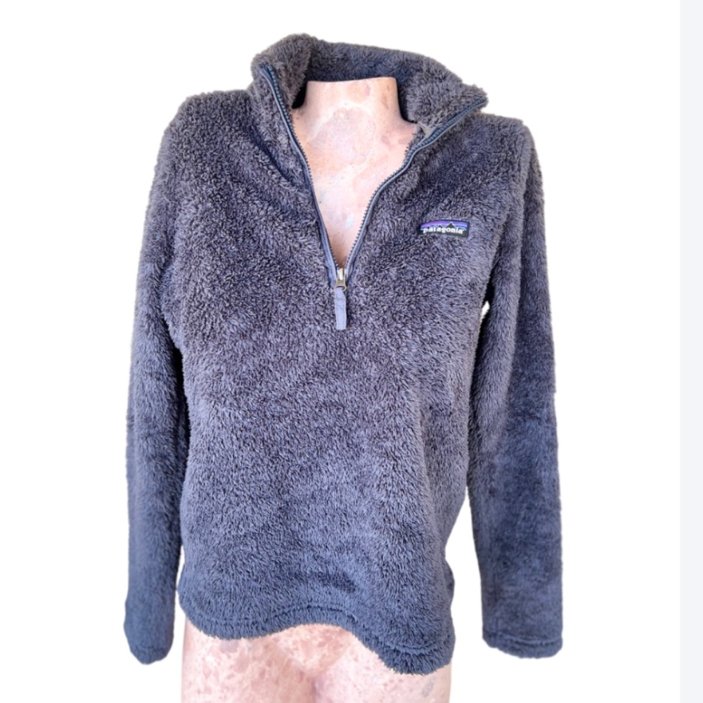 Navy Teddy Sweatshirt 1/4-Zip - Picture 2 of 5